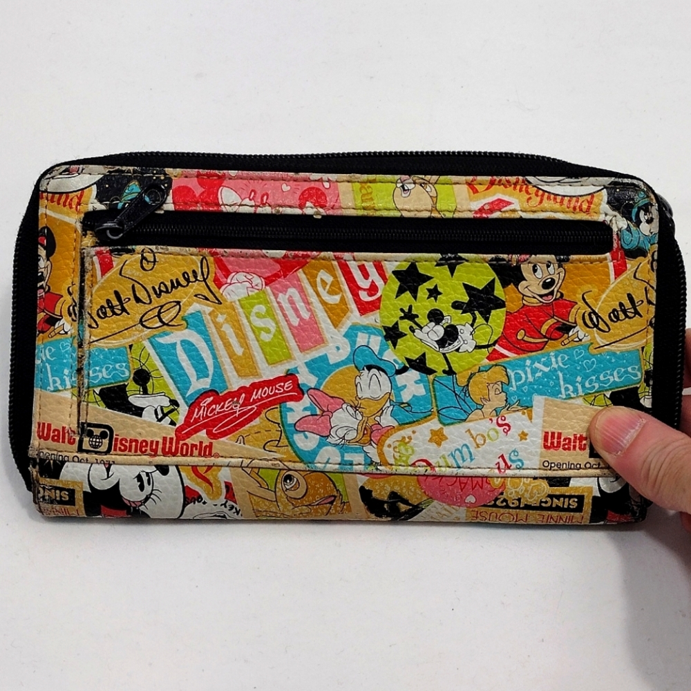 Disney Parks Unique Classic Collage Wallet - Picture 1 of 16